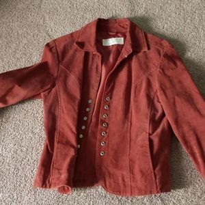 Christopher and Banks orange jacket size small